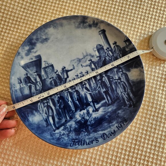Vintage Berlin Design - Father's Day 1972 - Blue Collectable Plate - Picture 4 of 8